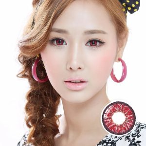 Max Elegance Tri-Tone Red Contact Lenses