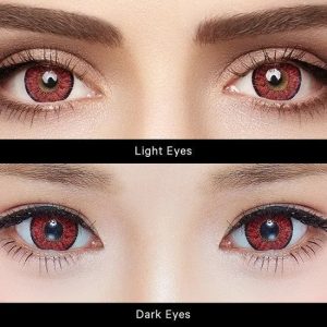 Max Elegance Tri-Tone Red Contact Lenses