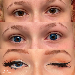 Neo Sunflower Blue Contact Lenses