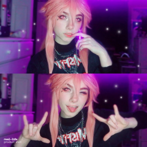 Pink Manson Crazy Lens Contact Lenses