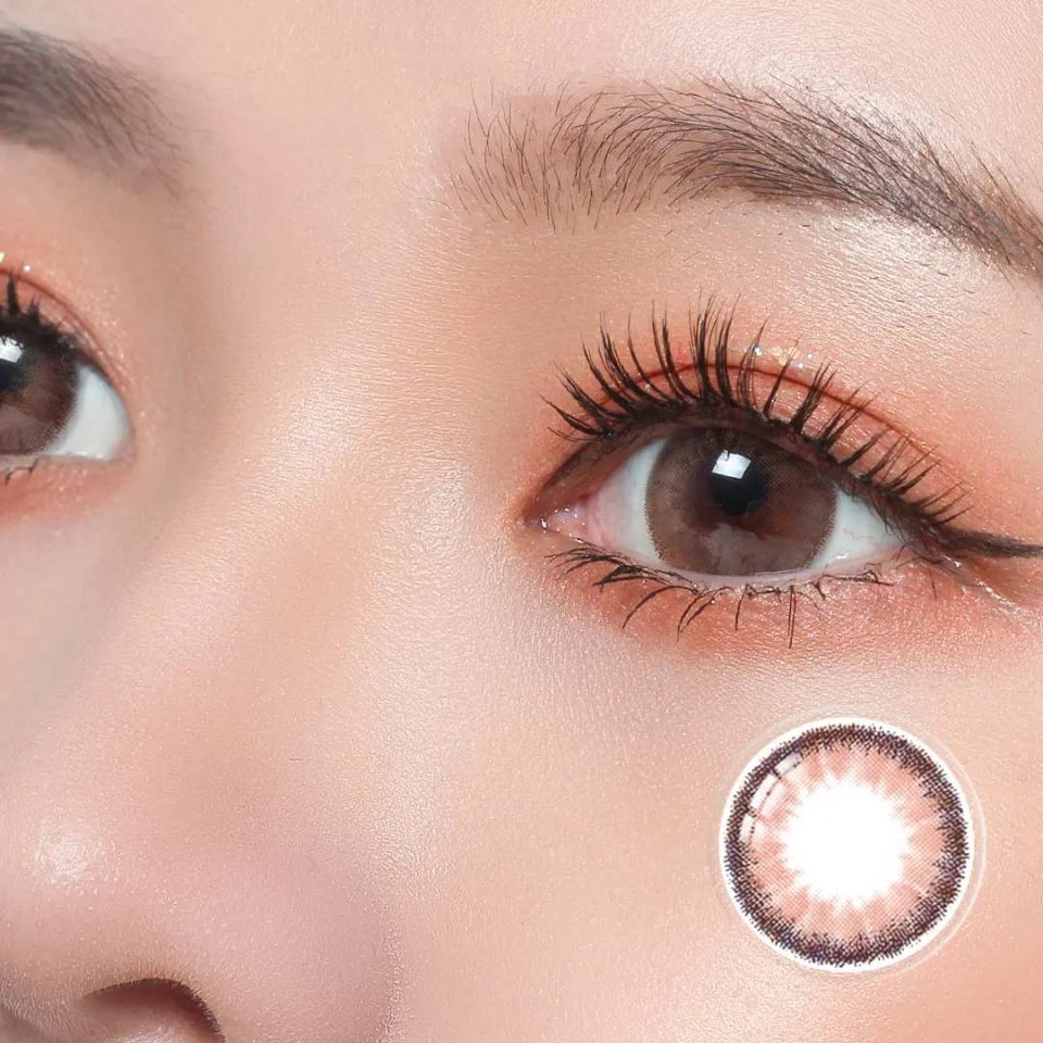 Eyemi Quartz Rose Brown Contact Lenses