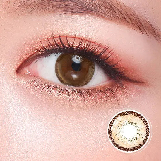 Eyemi Quartz Amber Brown Contact Lenses