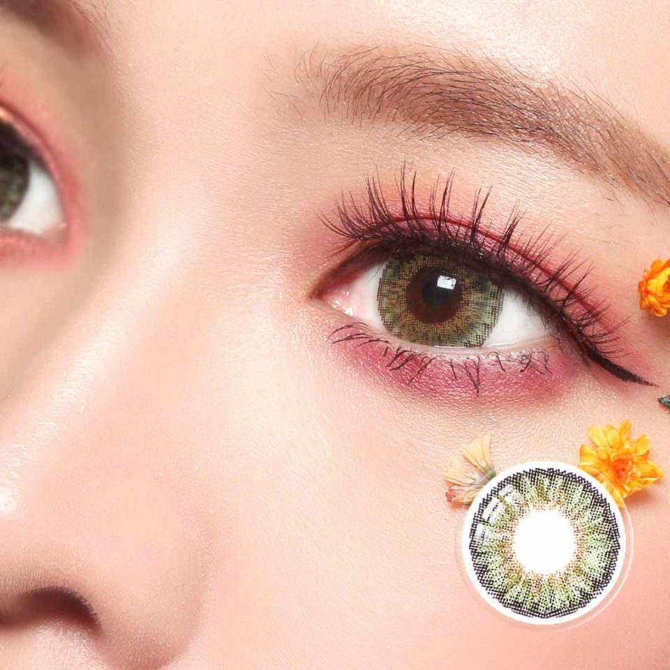 Romantic Dreamy Green Contact Lenses