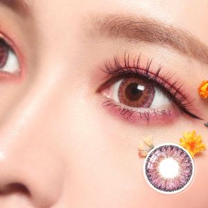 Romantic Peach Pink Contact Lenses