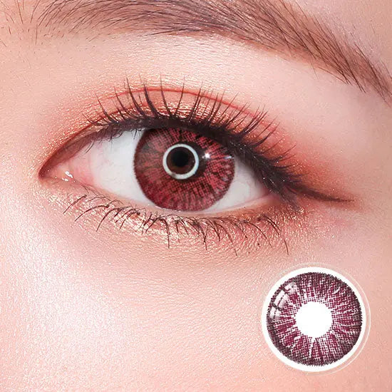 Super Pinky Wine Red Contact Lenses
