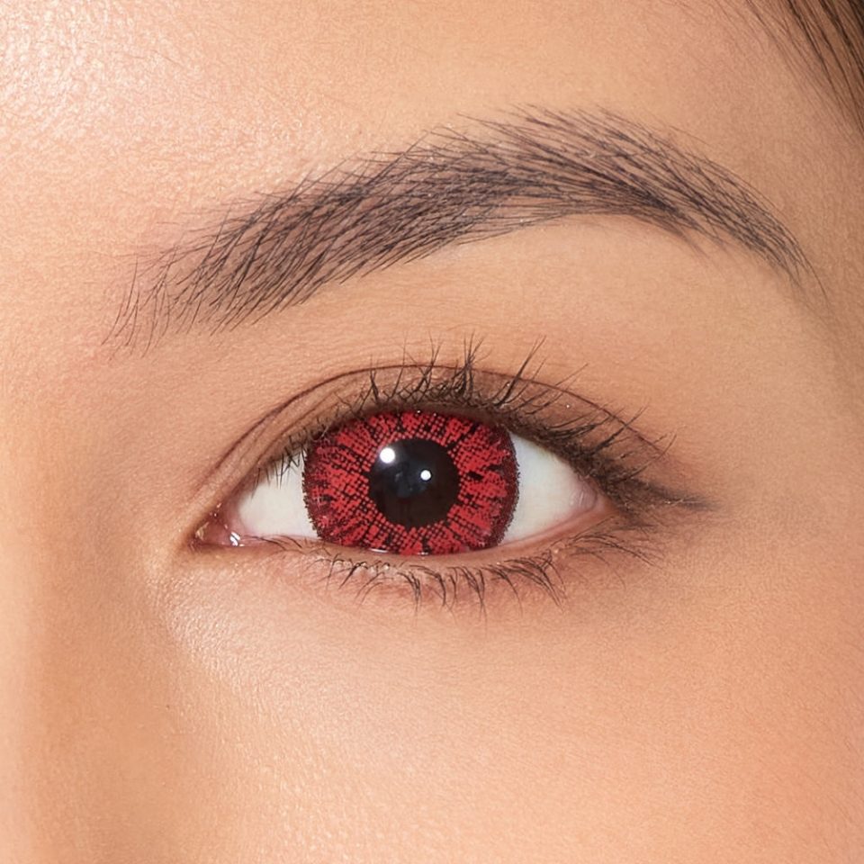 Super Pinky Bright Red Contact Lenses