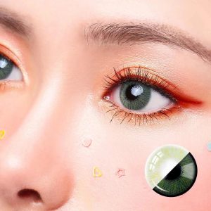 Perfect Hue Meloni Green Contact Lenses