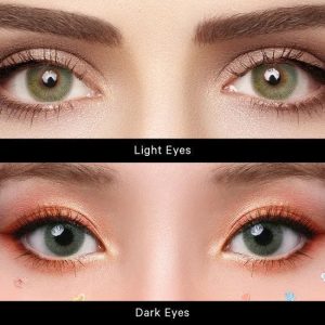 Perfect Hue Meloni Green Contact Lenses