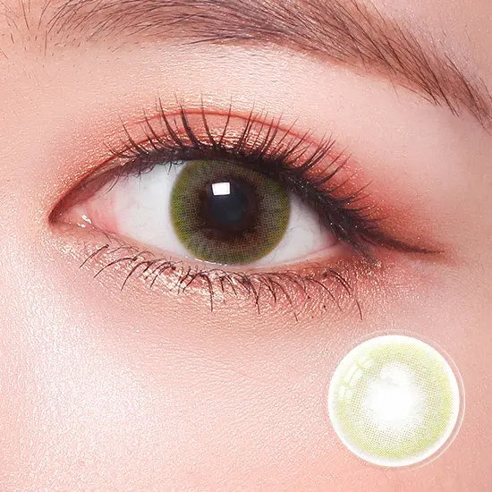 Abstrait Coco Green Contact Lenses
