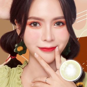 Abstrait Coco Green Contact Lenses