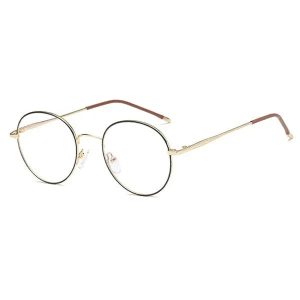 VEU Mirar Eyeglasses 0041 49 Black Gold Brown Contact Lenses