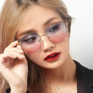 VEU Mojo Sunglasses 0023 60 Blue Pink Contact Lenses