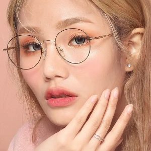 VEU Mirar Eyeglasses 0041 49 Black Gold Brown Contact Lenses