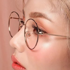 VEU Orbin Eyeglasses 0051 50 Black Gold Black Contact Lenses