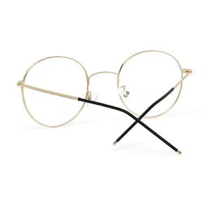 VEU Orbin Eyeglasses 0051 50 Black Gold Black Contact Lenses