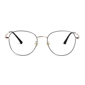 VEU Aureos Eyeglasses 0101 52 Black Rose Black Contact Lenses