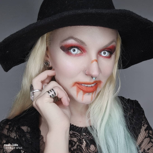 White Manson Crazy Lens Contact Lenses